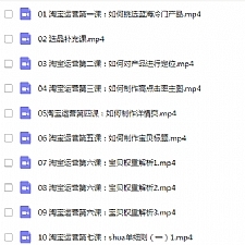 《淘宝内训社》淘宝蓝海暴利产品操盘内训