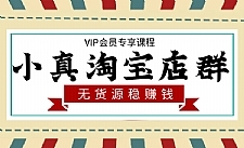 小真电商学院淘宝无货源店群项目教程（附全套软件）