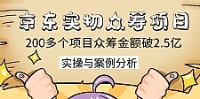 京东实物众筹项目：200多个项目众筹金额破2.5亿，实操与案例分析