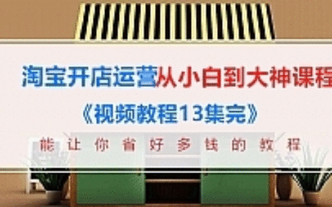 淘宝开店运营从小白到大神全系列课程