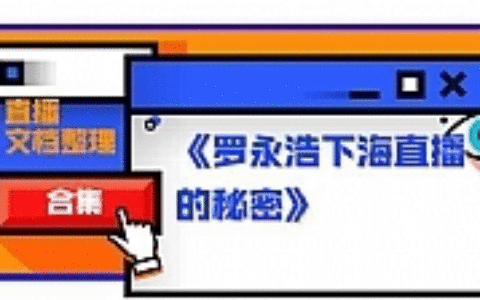 《罗永浩下海直播的秘密》直播文档整理合集