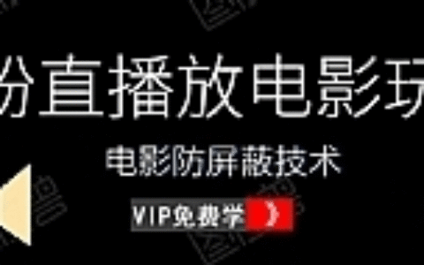 0粉直播放电影玩法+电影防屏蔽技术（全套资料）外面出售588元（无水印）