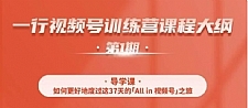 视频号特训营，从零启动视频号30天，全营变现5.5万元【价值799元】无水印