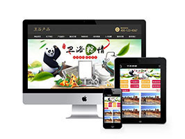 织梦家庭浴室水龙头网站织梦模板带手机端