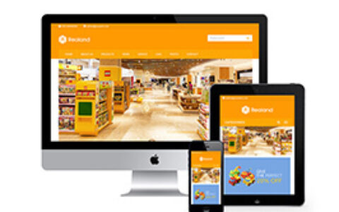 织梦响应式食品百货商店英语外贸网站织梦模板自适应手机端