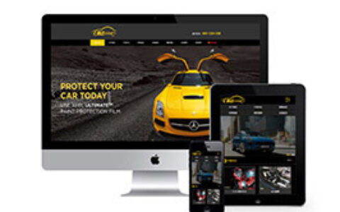 织梦汽车美容修复膜厂网站织梦模板带手机端