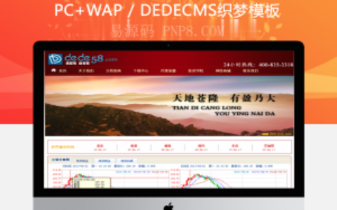 织梦贵金属金融交易投资类别企业网站织梦模板