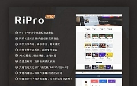 【亲测源码】Ripro7.2日主题破解版开心版解密源码无限制版去授权
