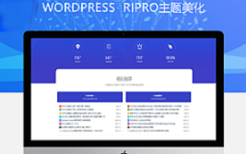 最新RIPRO主题美化-首页底部纯标题文章展示模块+网站统计模块美化 WordPress主题美化