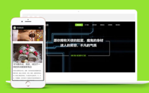 美容休闲SPA类网站织梦模板下载