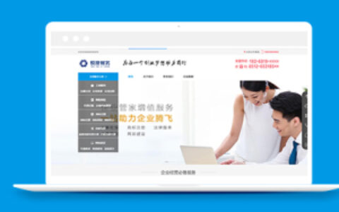 财务记账工商注册类企业织梦网站模板