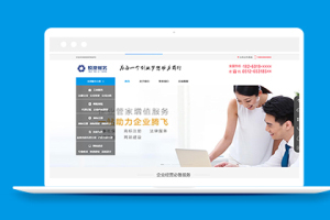 财务记账工商注册类企业织梦网站模板