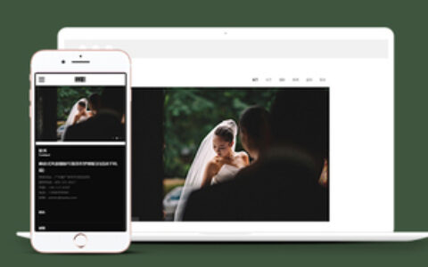 带手机端响应式风景写真类织梦模板