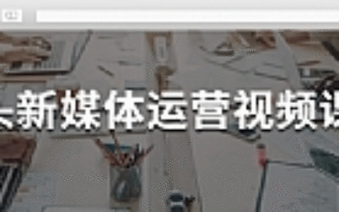 馒头新媒体运营视频课程
