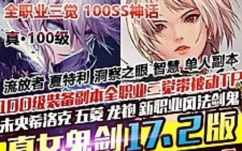 真100级真女鬼剑17.2版DNF单机全职业三觉主线任务