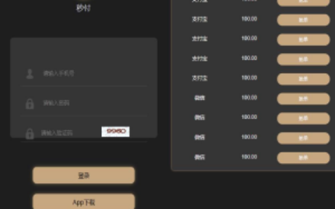 完美运营版黑色UI支付抢单跑分系统/微信支付宝银行卡码商系统/支持封装APP