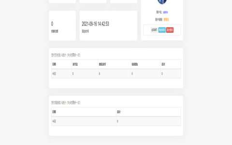 全新彩虹易支付系统后台模版