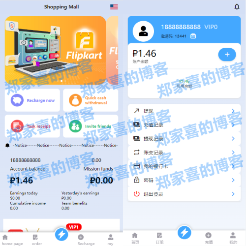 双UI多语言海外抢单刷单系统/分组派单/订单自动匹配系统