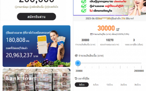 运营版泰语贷款系统/海外贷款系统/小额套路贷款源码