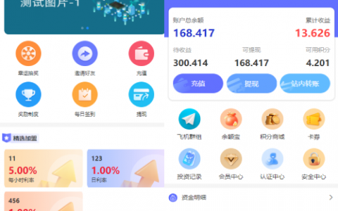 多语言海外理财系统/理财投资众筹系统/前端vue