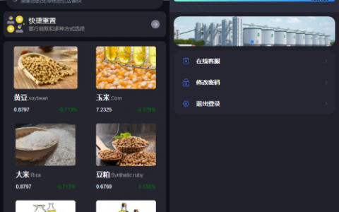 二开版微交易系统/粮食微盘系统/双语言微盘