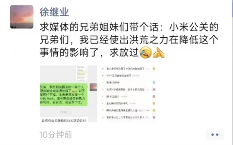 极越公关负责人炮轰雷军后在线求救：已使出洪荒之力降低影响，求小米放过