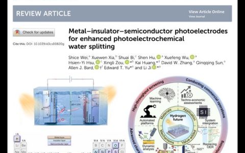 复旦微电子学院季力教授团队在金属-绝缘体-半导体(MIS)结构的光催化水裂解电极方向取得成果