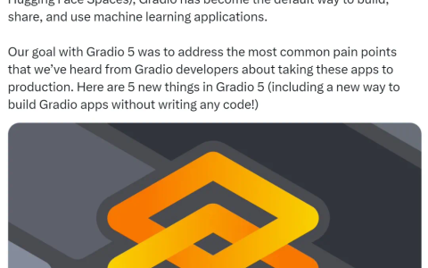 开源软件Gradio上新5大功能，几行Python代码，构建Web应用程序