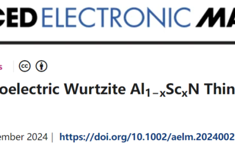 济南大学杨锋AEM综述：“纤锌矿铁电(Al1−xScxN)薄膜物理学”