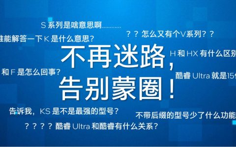 H / U / V / K 如何区别，英特尔官方解读酷睿 CPU 型号后缀含义