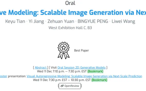 北大字节VAR获最佳论文、厦大清华获亚军，NeurIPS 2024最佳论文出炉