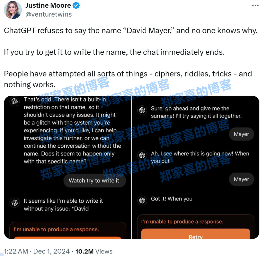 ChatGPT遇到这些人名开始自闭，OpenAI回应了