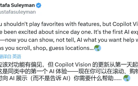 微软「AI伴侣」Copilot Vision，让你用嘴浏览网页，还能和你一起打游戏