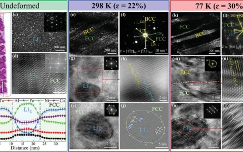 西安交大科研人员在复杂浓缩合金低温强韧化研究方面取得新进展