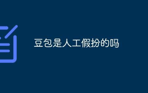 豆包是人工假扮的吗