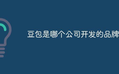 豆包是哪个公司开发的品牌