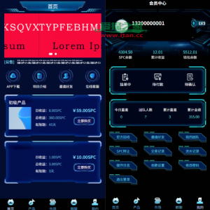 虚拟币矿机投资系统/系统币C2C交易/多级分销/群聊系统