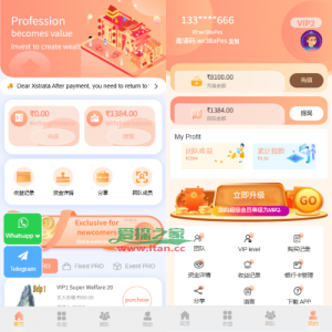 多语言投注理财系统/推广分销/营销裂变/前端VUE